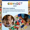 image:imageTrefl  Connect Basic Boy Brick Set  70 Bricks of Various Shapes Creative Toy for Adults and Children Aged 4 and Over