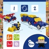 image:imageTrefl Connect Construction Bricks 3in1 Construction VehiclesSUVs with Trailer  236 Pieces 231 Bricks  5 Bricks Figure for Adults and Children Aged 6 Years and Up