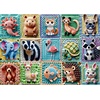 image:imageTrefl Crochet Animals 1000 Jigsaw Puzzle Premium Plus Tea Time 27x19 A Series of Painted Nostalgic Pictures Perfect Matching of Elements for Adults and Children from 14 Years Old