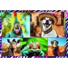 image:imageTrefl Funny Animals 4x250 Piece Jigsaw Puzzle 133x94 Print DIY Puzzle Creative Fun Classic Jigsaw for Adults and Children from 14 Years Old