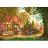 image:imageTrefl Thatched Cottage 1000 Jigsaw Puzzle Premium Plus Tea Time 27x19 A Series of Painted Nostalgic Pictures Perfect Matching of Elements for Adults and Children from 14 Years Old