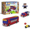 image:imageTrefl Connect Construction Bricks 2in1 BusCar with Trailer  160 Pieces 155 Bricks  5 Bricks Figure for Adults and Children from 5 Years