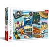 image:imageTrefl Holiday Postcards 1000 Piece Jigsaw Puzzle Red 27x19 Print DIY Puzzle Creative Fun Classic Jigsaw for Adults and Children from 14 Years Old
