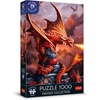 image:imageTrefl Premium Plus Quality  Puzzle Fantasy Collection Fire Dragon  1000 Pieces Series of Fantasy World Images Anne Stokes Perfect Piece Fit for Adults and Children from 14 Years