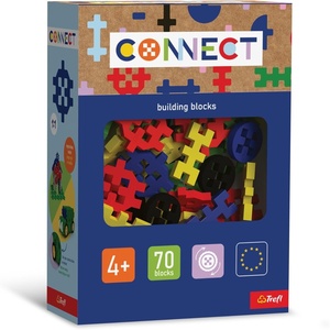 image:imageTrefl  Connect Basic Boy Brick Set  70 Bricks of Various Shapes Creative Toy for Adults and Children Aged 4 and Over