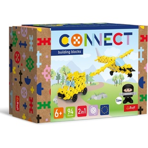 image:imageTrefl Connect Construction Bricks 2in1 Set  AvionetteOffRoad Vehicle  94 Pieces 89 Construction Bricks  5 Bricks for Adults and Children Aged 6 Years and Up