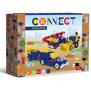 image:imageTrefl Connect Construction Bricks 3in1 Construction VehiclesSUVs with Trailer  236 Pieces 231 Bricks  5 Bricks Figure for Adults and Children Aged 6 Years and Up