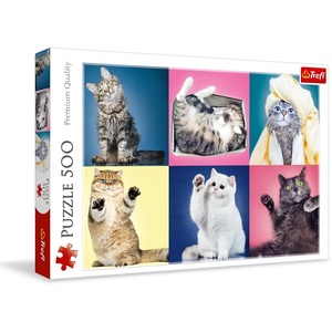 image:imageTrefl Kittens 500 Piece Jigsaw Puzzle Red 19x13 Print DIY Jigsaw Creative Fun Classic Puzzle for Adults and Children from 10 Years Old