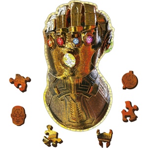 image:imageTrefl Marvel Wood Craft 5005 Piece Jigsaw Puzzle Infinity Gauntlet Irregular Shapes 50 Special Puzzles Modern Premium Jigsaw for Adults and Children from 14 Years Old