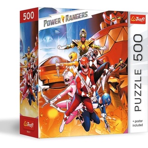 image:imageTrefl Power Rangers  Undefeated Power Rangers  500 Piece Jigsaw Puzzle 189 x 134 DIY Puzzle Creative Fun Classic Puzzle for Adults and Children from 10 Years Old