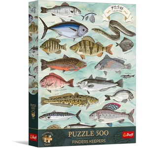 image:imageTrefl Premium Plus Quality  Puzzle Finders Keepers Fish  500 Pieces Timeless Motifs Series Pieces for Adults and Children Aged 10 and up