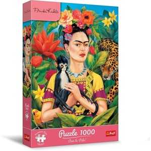 image:imageTrefl Premium Plus Quality  Puzzle Frida Kahlo Portrait in the Jungle  1000 Pieces Jigsaw Series by Artist Frida Kahlo for Adults and Children Aged 14 and up