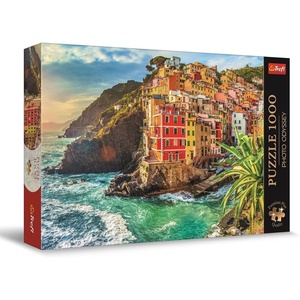 image:imageTrefl Premium Plus Quality  Puzzle Photo Odyssey Riomaggiore Village Italy  1000 Pieces Unique Photographic Series Perfect Piece Fit for Adults and Children from 14 Years