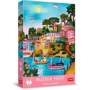 image:imageTrefl Premium Plus Quality  Puzzle The Art of Colour Siros Greece  1000 Pieces Colorful Series Perfect Piece Fit for Adults and Children from 14 Years