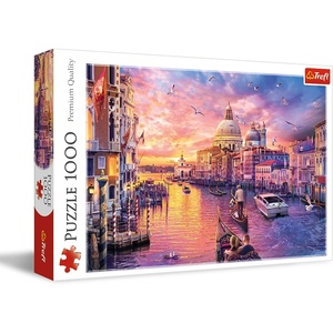 image:imageTrefl The Charms of Venice 1000 Piece Jigsaw Puzzle Red 27x19 Print DIY Puzzle Creative Fun Classic Jigsaw for Adults and Children from 14 Years Old