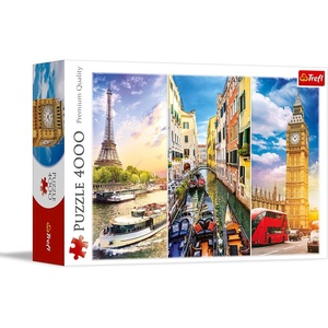 image:imageTrefl Trip Around Europe 4000 Piece Jigsaw Puzzle Red 54x38 Print DIY Puzzle Creative Fun Classic Puzzle for Adults and Children from 15 Years Old