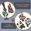 image:imageTrefl  Wood Craft Irregular Shapes 50 Figures Modern Puzzle for Adults and Children Over 12 20180 Colorful 501