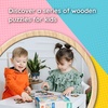 image:imageTrefl  Wooden Puzzle Peppa Pig Meet Cute Peppa  24 Elements Wooden Puzzle Rounded Edge Decorative Pattern on The Reverse for Children from 3 Years Old