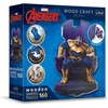 image:imageTrefl Marvel Wood Craft 160 Piece Jigsaw Puzzle Thanos on Throne Irregular Shapes 10 Special Puzzles Modern Premium Jigsaw for Adults and Children from 14 Years Old