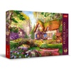 image:imageTrefl Premium Plus Puzzle Tea Time A Charming Cottage in The Forest  1000 Pieces Nostalgic Painted Picture Series Perfectly Matching Pieces for Adults and Children from 12 Years
