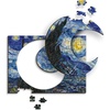 image:imageTrefl The Starry Night  Vincent Van Gogh 200 Jigsaw Puzzle Wood Craft Irregular Shapes 5 Special Puzzles Famous Paintings and Artists Creative Fun for Adults and Children from 9 Years Old