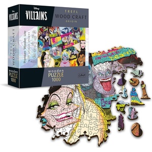 image:imageTrefl Disney Wood Craft 1000 Piece Jigsaw Puzzle Villains Reunion 20x15 Irregular Shapes 70 Disney Puzzles Modern Premium Puzzle for Adults and Children from 14 Years OldVillains Reunion 1000 Piece