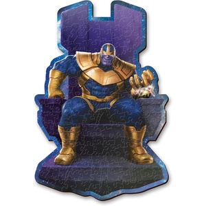 image:imageTrefl Marvel Wood Craft 160 Piece Jigsaw Puzzle Thanos on Throne Irregular Shapes 10 Special Puzzles Modern Premium Jigsaw for Adults and Children from 14 Years Old