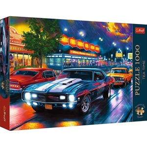 image:imageTrefl Night Drive 1000 Jigsaw Puzzle Premium Plus Tea Time 27x19 A Series of Painted Nostalgic Pictures Perfect Matching of Elements for Adults and Children from 14 Years Old