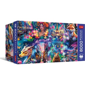 image:imageTrefl Premium Plus Quality  Puzzle Colorful World  8000 Pieces Timeless Theme Series Perfectly Fitting Pieces for Adults and Children Aged 14 and up