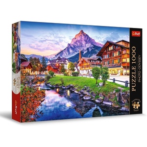 image:imageTrefl Premium Plus Quality  Puzzle Photo Odyssey Alpine Village Switzerland  1000 Pieces Unique Photographic Series Perfect Piece Fit for Adults and Children from 14 Years