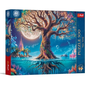 image:imageTrefl Premium Plus Quality  Puzzle Tea Time Magic Tree  500 Pieces Series of Painted Nostalgic Pictures of Pieces for Adults and Children Aged 10 and Above
