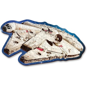 image:imageTrefl Star Wars Wood Craft 160 Piece Jigsaw Puzzle Millenium Falcon Irregular Shapes 10 Special Puzzles Modern Premium Jigsaw for Adults and Children from 14 Years Old