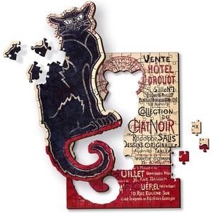 image:imageTrefl The Black Cat  Thophile Alexandre Steinlen 200 Jigsaw Puzzle Wood Craft Irregular Shapes 5 Special Puzzles Famous Paintings Creative Fun for Adults and Children from 9 Years Old