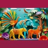 image:imageTrefl  3D Effect Puzzle Jungle  160 Pieces  Trefls 40th Anniversary Coloured Puzzles for Children Aged 6 and Older