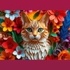 image:imageTrefl  3D Puzzle Cat  1000 Pieces  40th Anniversary Trefl Paper Art Premium Jigsaw Puzzle for Adults and Children Aged 14 and Older