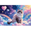 image:imageTrefl  Pet Cat  160 Piece Puzzle  Colourful Puzzle with Cat in Clouds Creative Entertainment Fun for Children Aged 6 and Older