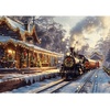 image:imageTrefl  Square Box  Christmas Express  1000 Piece Jigsaw Puzzle 27x19 Print DIY Puzzle Creative Fun Classic Jigsaw for Adults and Children from 14 Years Old