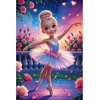 image:imageTrefl  The Treflik Family Ballerina  Puzzle 100 Elements  Colorful Puzzle with a Ballerina Amidst the Roses Creative Entertainment Fun for Kids Ages 5 and up