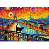 image:imageTrefl Cat in Paris 1000 Piece Jigsaw Puzzle Red 27x19 Print DIY Puzzle Creative Fun Classic Jigsaw for Adults and Children from 14 Years Old