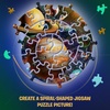 image:imageTrefl Zodiac Signs 1040 Piece Jigsaw Puzzle Spiral 27x19 Print Spiral Shape Twisted Pictures for Adults and Children from 14 Years OldSolar System 1040 Piece Jigsaw Puzzle Spiral