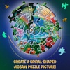 image:imageTrefl Zodiac Signs 1040 Piece Jigsaw Puzzle Spiral 27x19 Print Spiral Shape Twisted Pictures for Adults and Children from 14 Years OldTropical Animals1040 Piece Jigsaw Puzzle Spiral