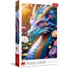 image:imageTrefl  Coloured Dragon  Puzzle 1000 Elements  MultiColoured Dragon in a Floral Setting for Adults and Children Over 14 Years Old