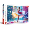 image:imageTrefl  Dancing Ballerina  Puzzle 1000 Elements  Jigsaw Puzzle Depicting a Dancing Ballerina in a Floral Setting for Adults and Children Over 14 Years Old