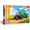image:imageTrefl  Farm Machines  Tractor with Trailer  100 Piece Puzzle  Colourful Jigsaw Puzzle with Vehicles Creative Entertainment Fun for Children Aged 5 and Older