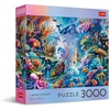 image:imageTrefl  Square Box  Underwater Life  3000 Piece Jigsaw Puzzle Red 46x33 Print DIY Creative Fun Classic Jigsaw for Adults and Children from 15 Years Old