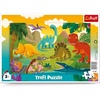 image:imageTrefl 15 Piece Jigsaw Puzzle Frame Dinosaurs Print DIY Puzzle Creative Fun Classic Puzzle for Adults and Children from 3 Years Old