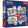image:imageTrefl 4in1 Jigsaw Puzzle Its Snowing at the Trefliks House Print DIY Puzzle Creative Fun Classic Jigsaw for Adults and Children from 4 Years Old