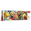 image:imageTrefl Panorama Sweet Delights 1000 Piece Jigsaw Puzzle Red 38x13 Print DIY Puzzle Creative Fun Classic Puzzle for Adults and Children from 14 Years Old