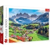 image:imageTrefl St Magdalena Dolomites Italy 1000 Jigsaw Puzzle Red 27x19 Print Perfect Matching of Elements for Adults and Children from 14 Years Old