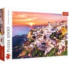 image:imageTrefl Sunset Over Santorini 1000 Piece Jigsaw Puzzle Red 27x19 Print DIY Puzzle Creative Fun Classic Puzzle for Adults and Children from 14 Years Old